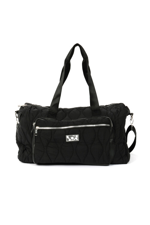 Bolso deportivo capitoneado Negro