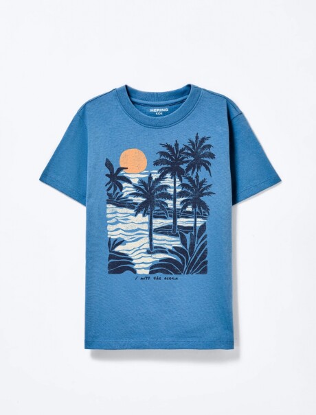 CONJUNTO INFANTIL CON ESTAMPA AZUL