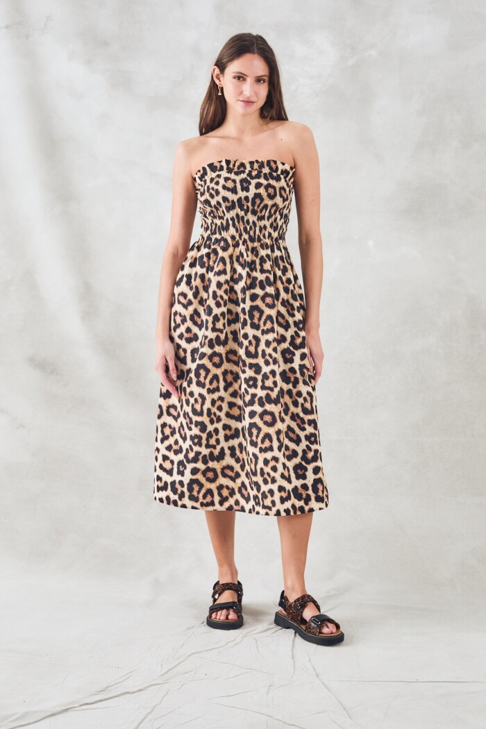 Vestido Animal Print Multi