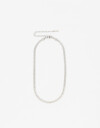 Collares Cortos Metal Collar Corto De Acero - Plateado