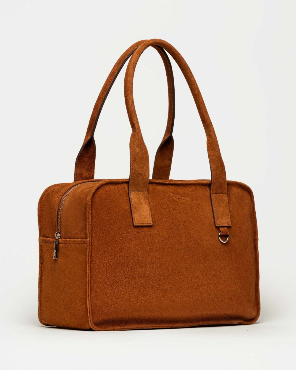 Bolso Capri en cuero gamuza Oxido