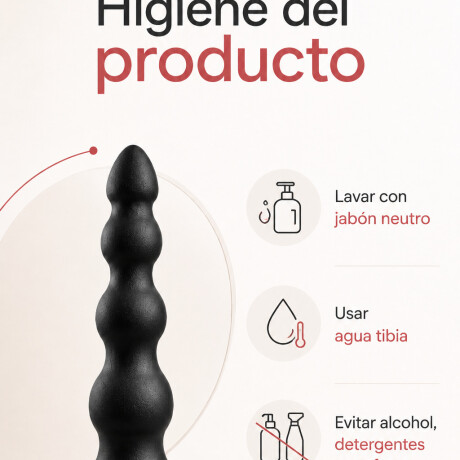 Dilatador Anal Inexpulsable XL Macizo Rojo