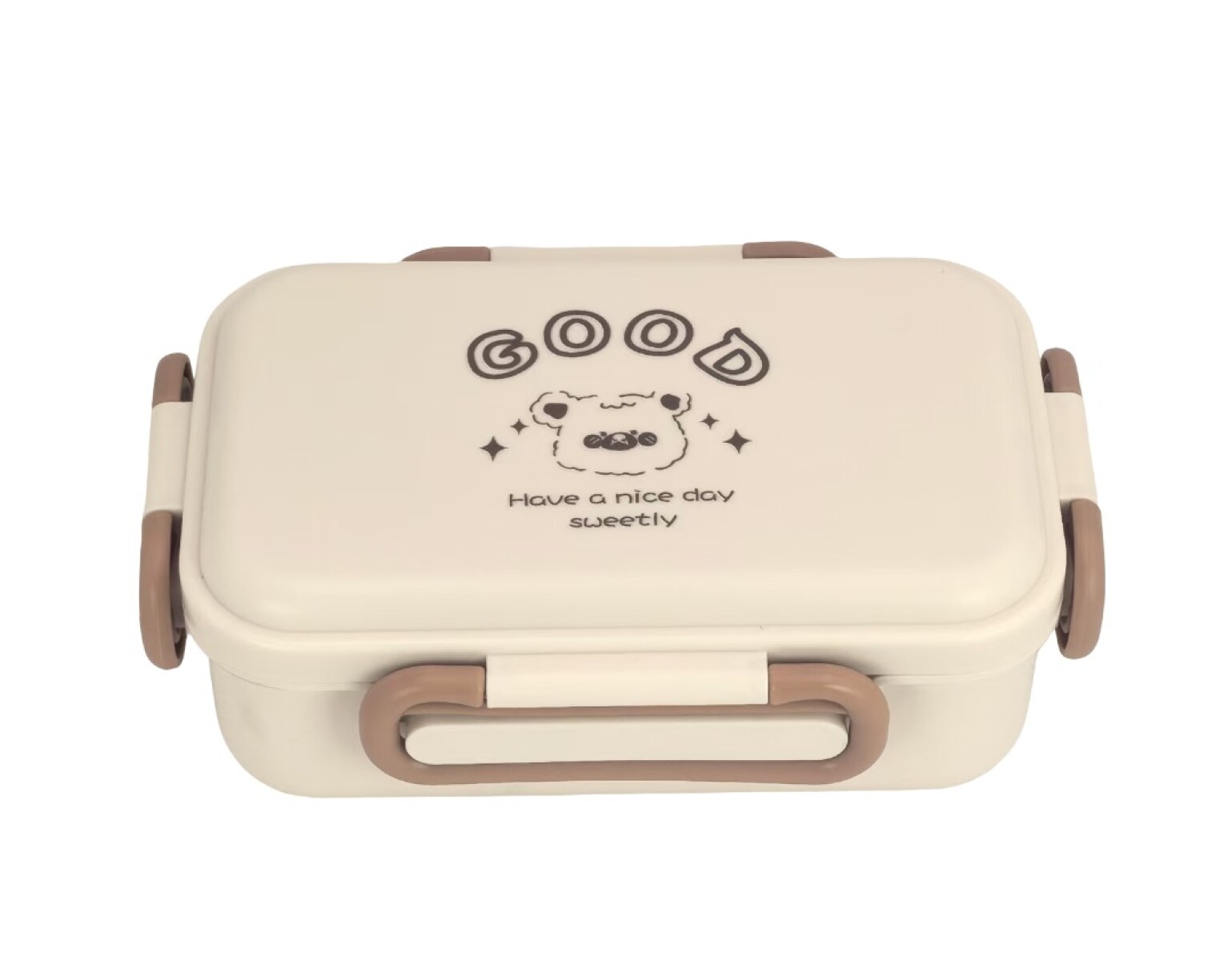 Bento box cartoon - beige 
