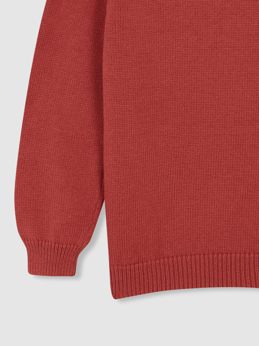 Jersey Basico Smart Coral Oscuro