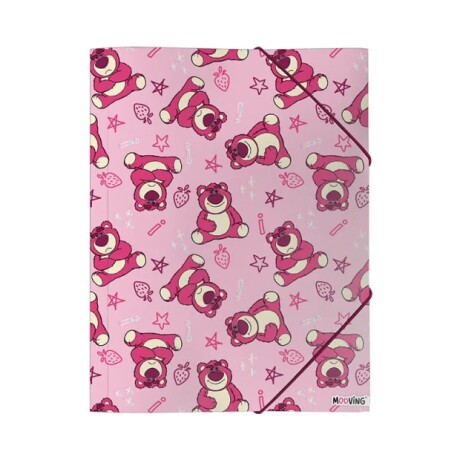 Carpeta con Elastico Licencias Diseño patron de Lotso