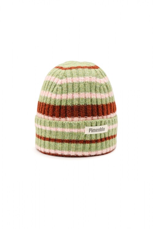 Gorro Elke Verde Rayas