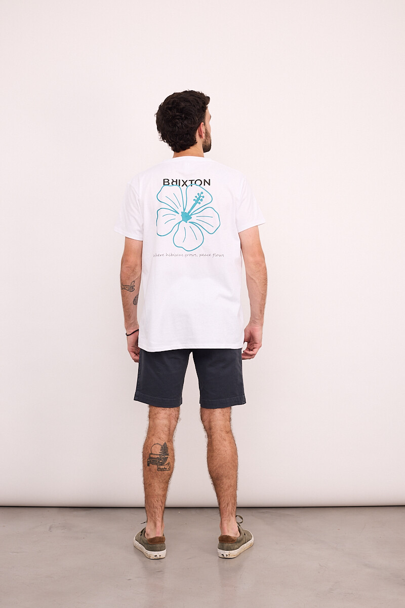 Camiseta Hibisco Brixton Blanca