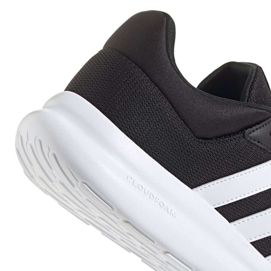 Championes de Hombre Adidas Lite Racer 4.0 Negro - Blanco