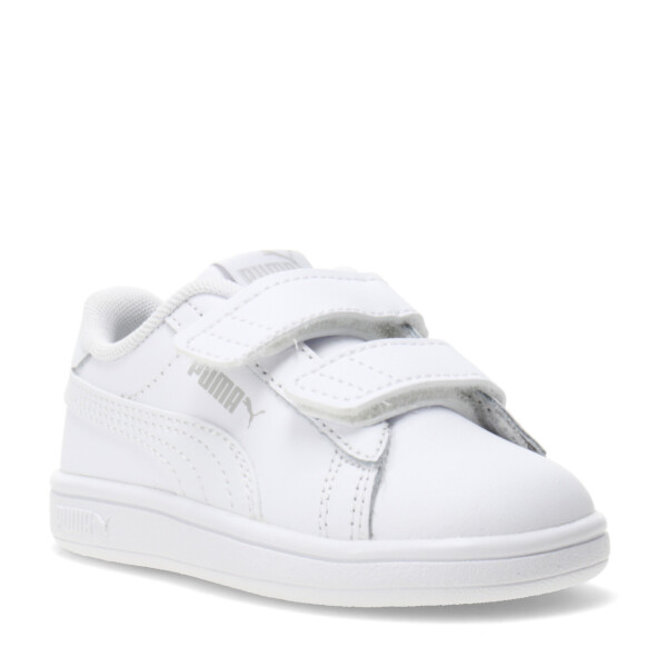 Championes Infantiles Puma Smash 3.0 Leather V Blanco