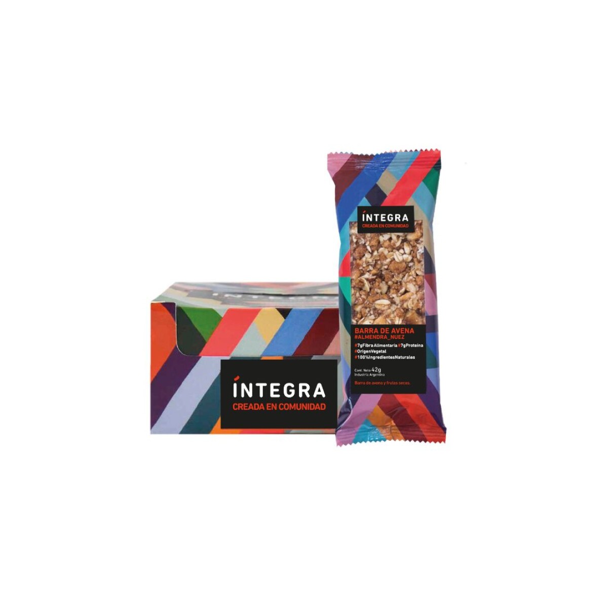 INTEGRA Barra de Avena-Almendra y Nuez 42 grs. x 40 unidades (precio por unidad) 