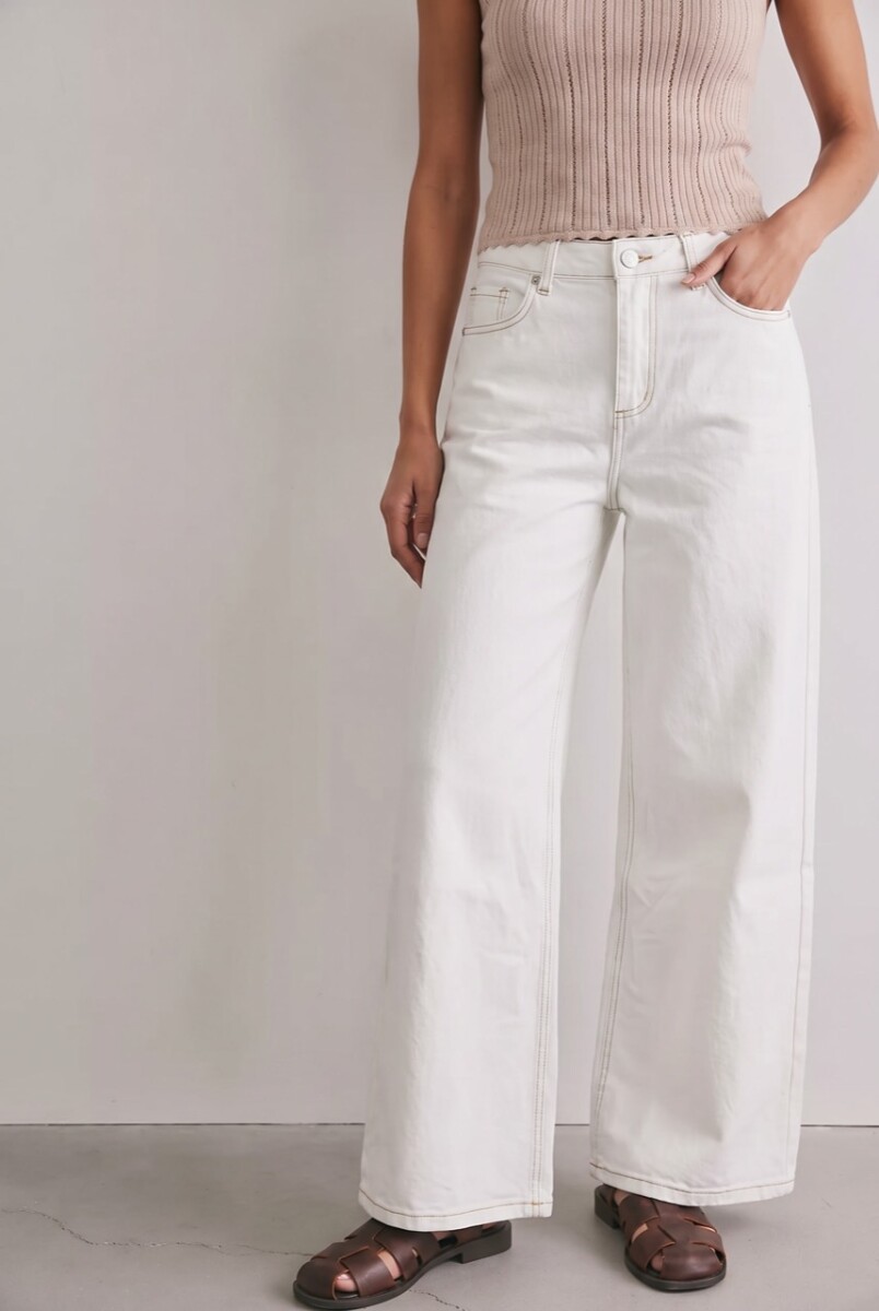 Jean Wiide Leg - Off White 