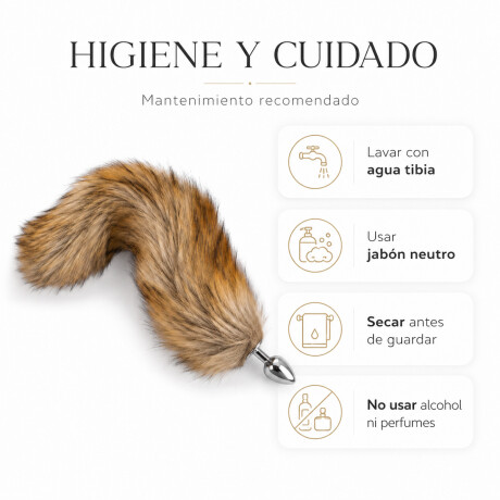Plug Anal Con Cola De Zorro Tamaño Small Plug Anal Con Cola De Zorro Tamaño Small