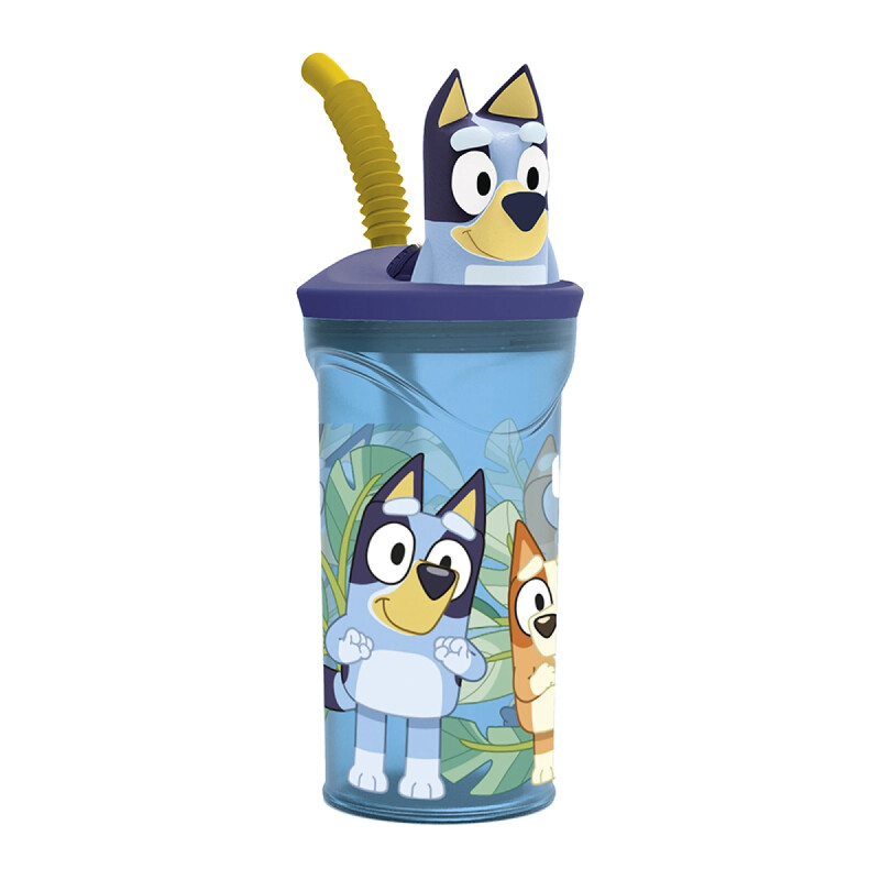 Vaso Alto con Forma 3D Bluey 18 cm 360ml Vaso Alto con Forma 3D Bluey 18 cm 360ml
