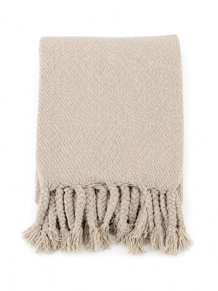 MANTA DECORATIVA BEIGE (V)