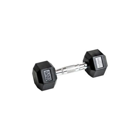 MANCUERNA HEXAGONAL ENGOMADA 6KG NEGRO