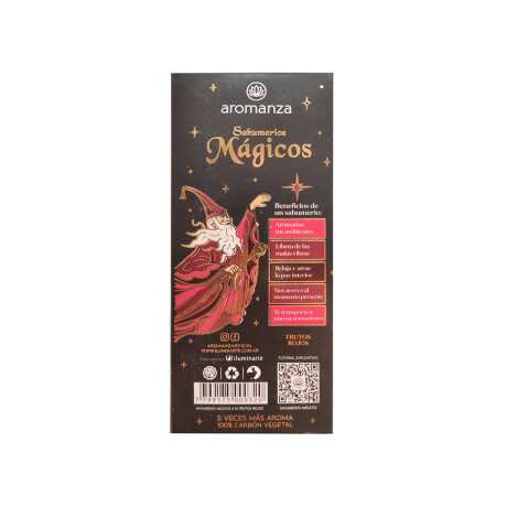 Incienso Linea Sahumerios Mágicos Aromanza Frutos Rojos