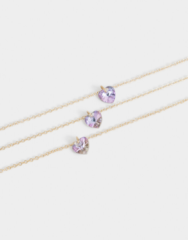 Collares para compartir Con corazón Set De Collares Para Compartir - Dorado