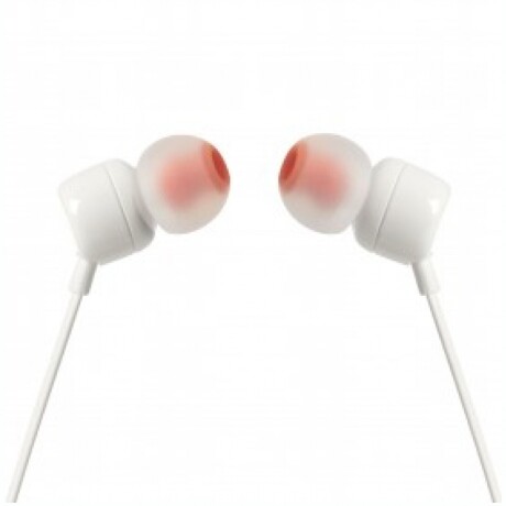 AURICULARES JBL HEADPHONE T110 IN EAR Auriculares Cableados JBL Tune T110 Con Micrófono - White