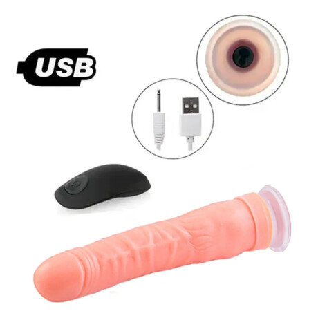 Vibrador A Control Remoto Carga USB Banana Piel