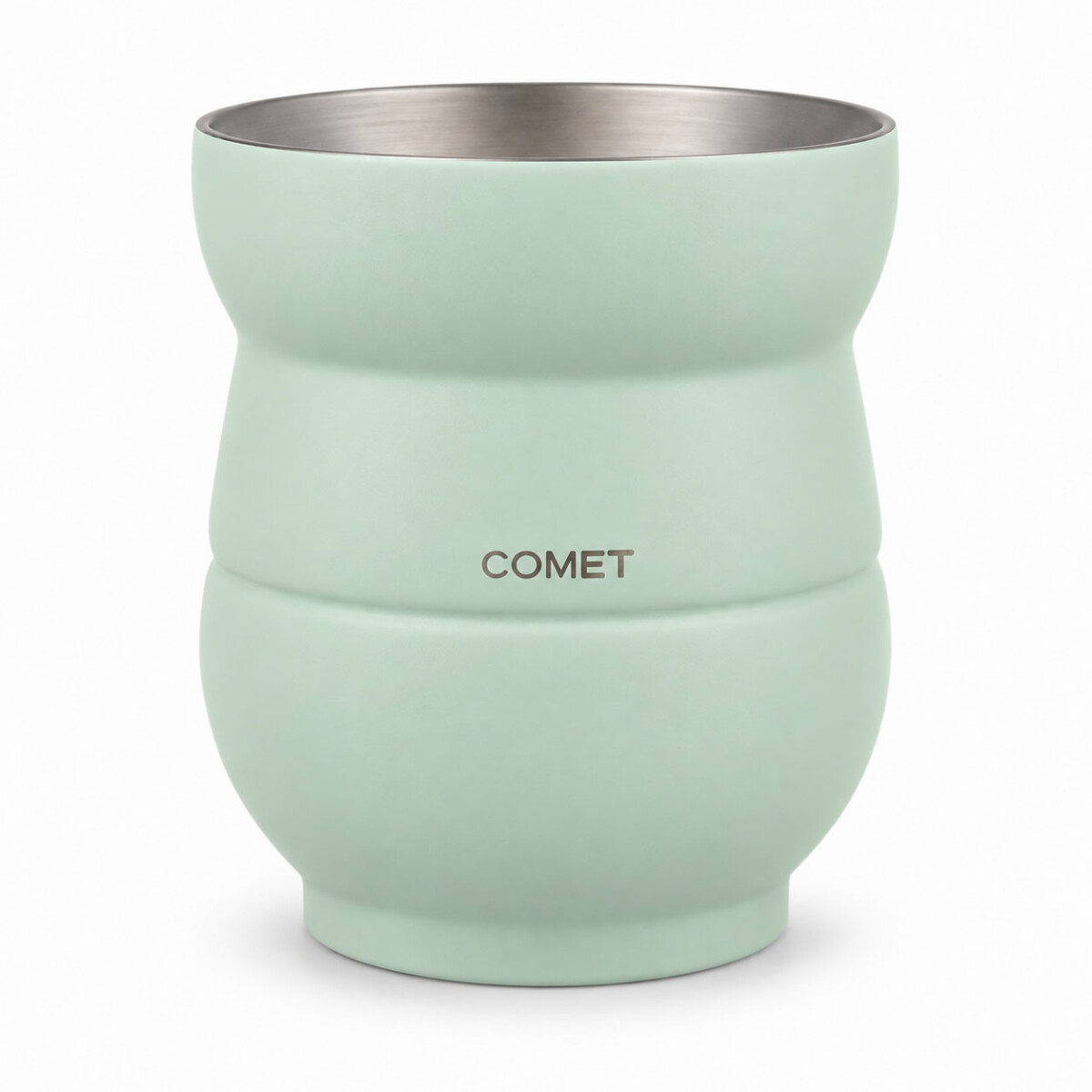 Mate Chico con Doble Pared en Acero Inoxidable 140Ml Comet - Verde Pastel 