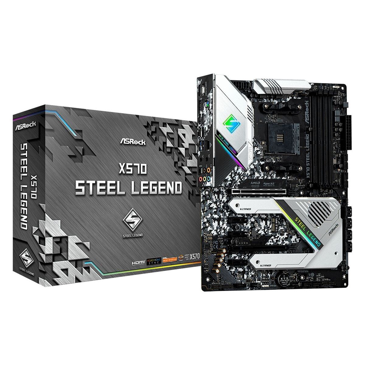 Motherboard Asrock Amd X570 Steel Legend AM4 