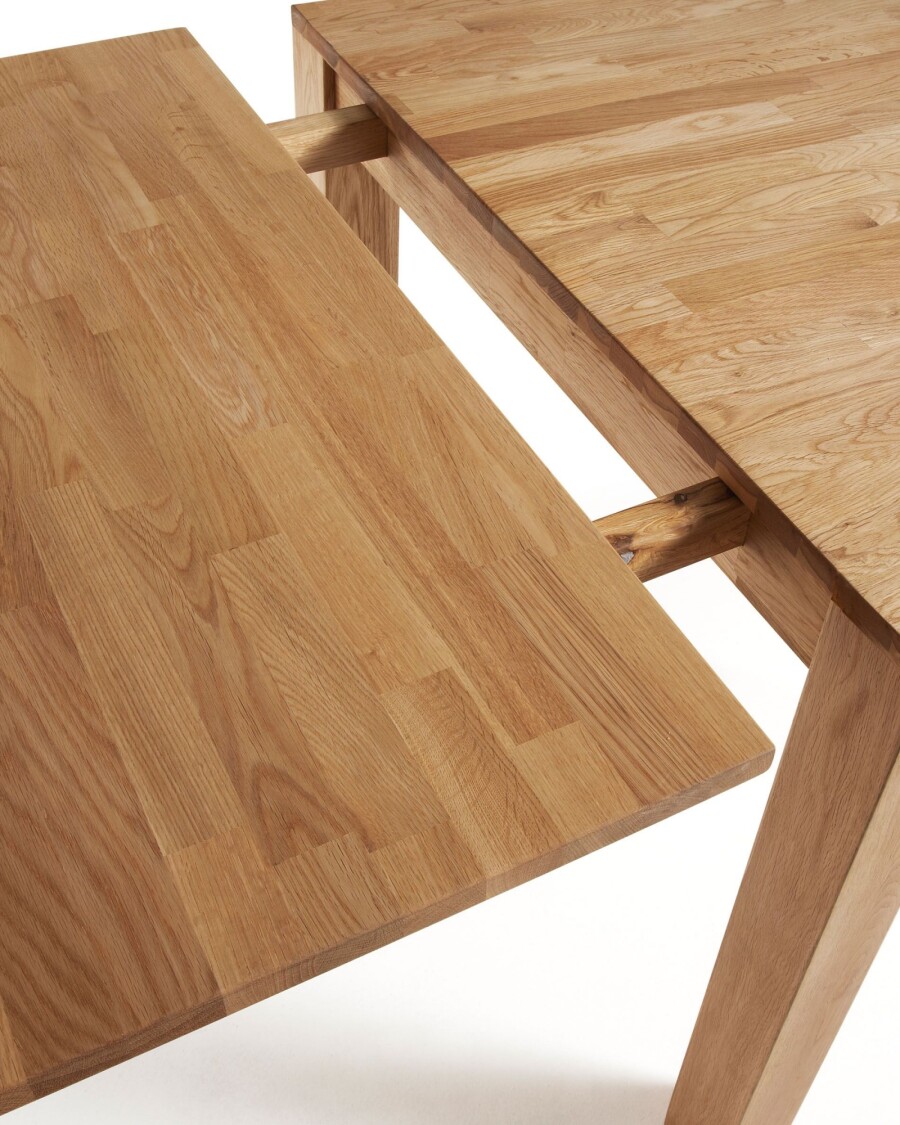 Mesa extensible Isbel 120 (200) x 75 cm madera maciza de roble