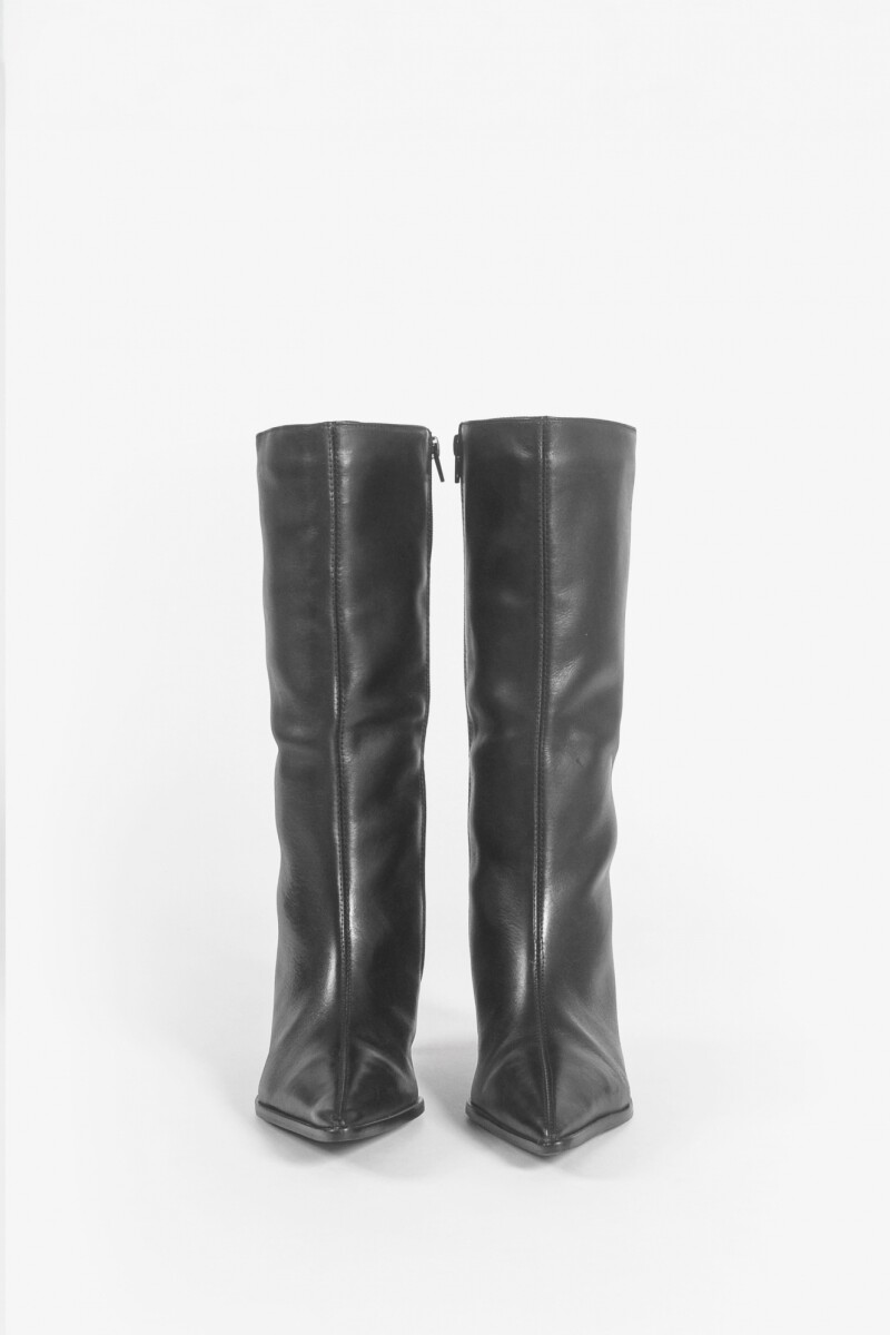 Bota de cuero Maia negro