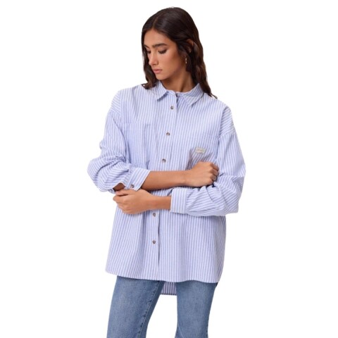 CAMISA CALIBRI XS-XL CELESTE