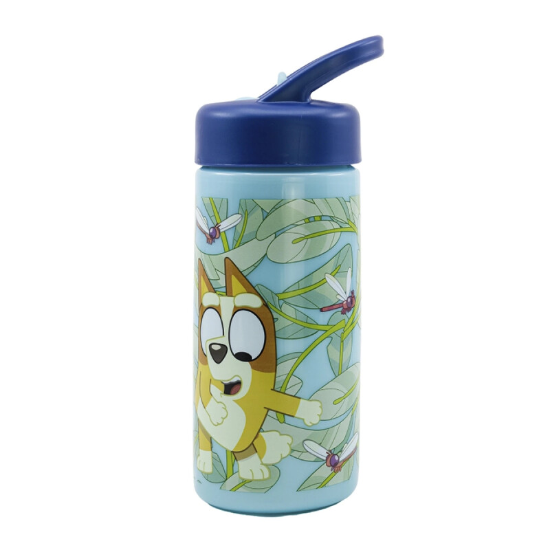 Botella Plástica con Pajita Bluey 410 ml Botella Plástica con Pajita Bluey 410 ml