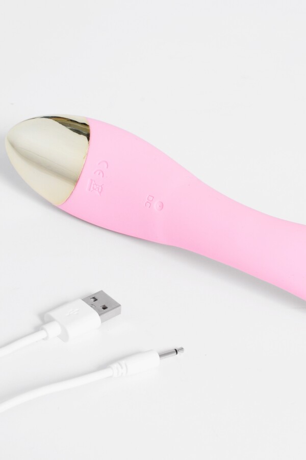Vibrador recargable USB rosa