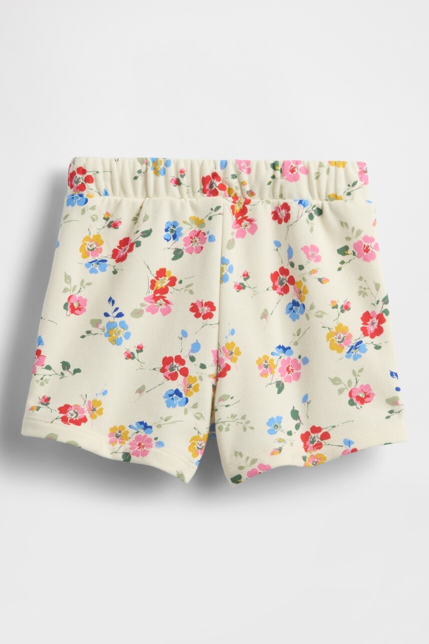 Short Sin Felpa Logo Gap Toddler Niña New Off White