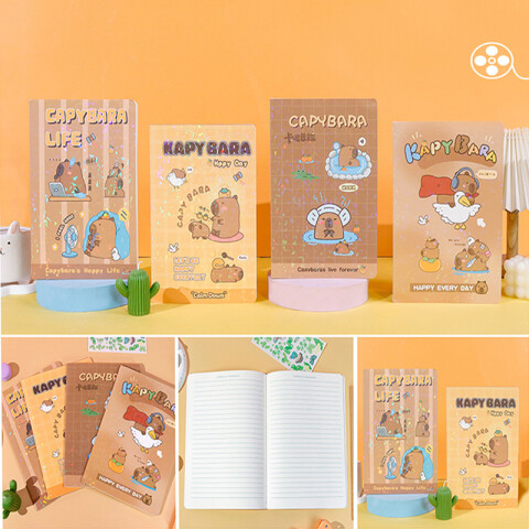 Cuaderno a rayas capibara 30 hojas Cuaderno A Rayas Capibara 30 Hojas