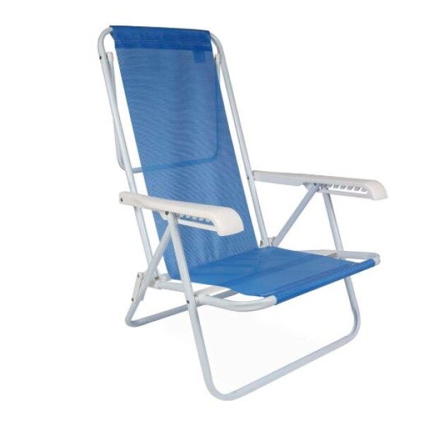SILLA RECLINABLE 8 POSICIONES ACERO SANNET AZUL AZUL