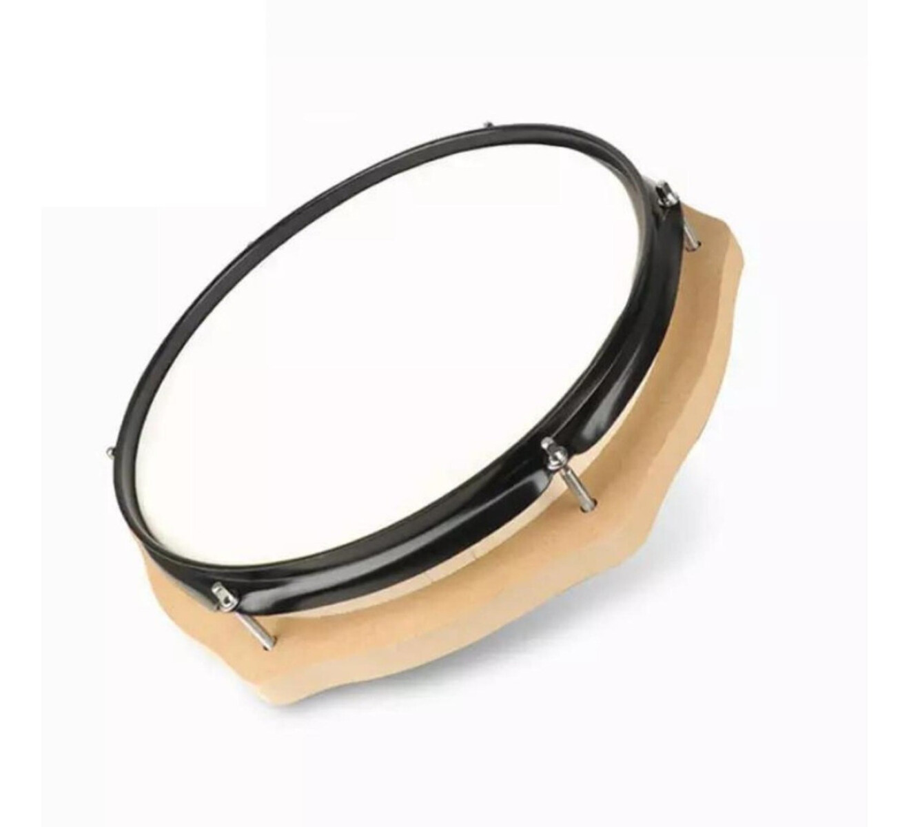 Pandereta Para Batería De Practica Percusión - Beige 