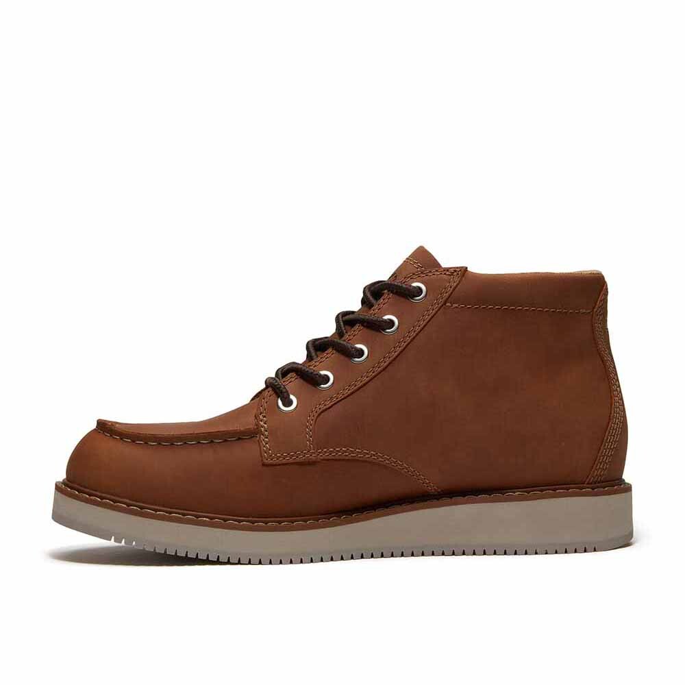 Botas Redwood Edge Mid Chukka Hombre Medium Brown Full Grain