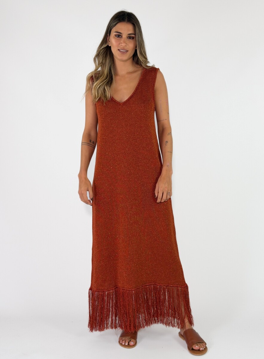 VESTIDO LUMINA - TERRACOTA 