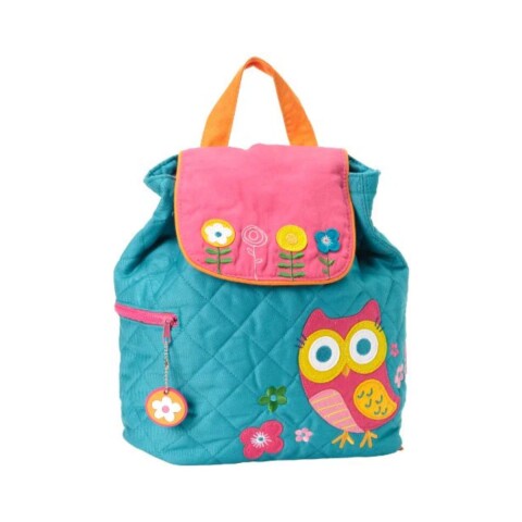 MOCHI.T.SJ Mochila Escolar Infantil De Tela 30x34cm Stephen Joseph - Búho