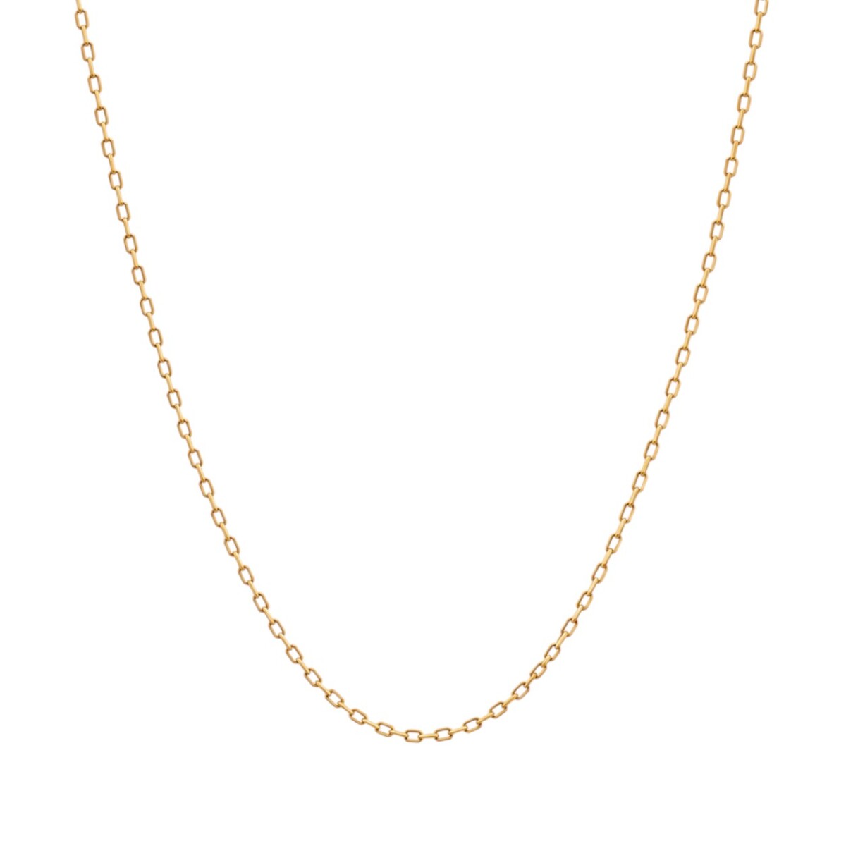 Cadena oro Force fina-Oro bajo -Sin Piedra-CD8004 - sinpiedra 