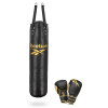 Bolsa de boxeo 20kg + guantes de 12 oz Reebok Negro