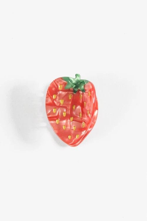 Broche frutilla rojo
