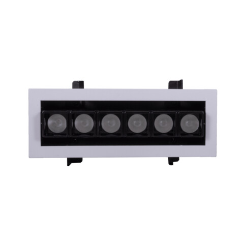Luminaria de embutir led 12W cálida con driver AO1015