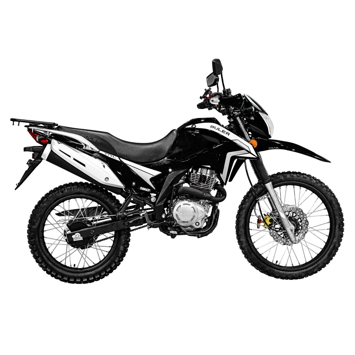 Motocicleta Buler Trail TRL 150cc - Rayos - Negro 