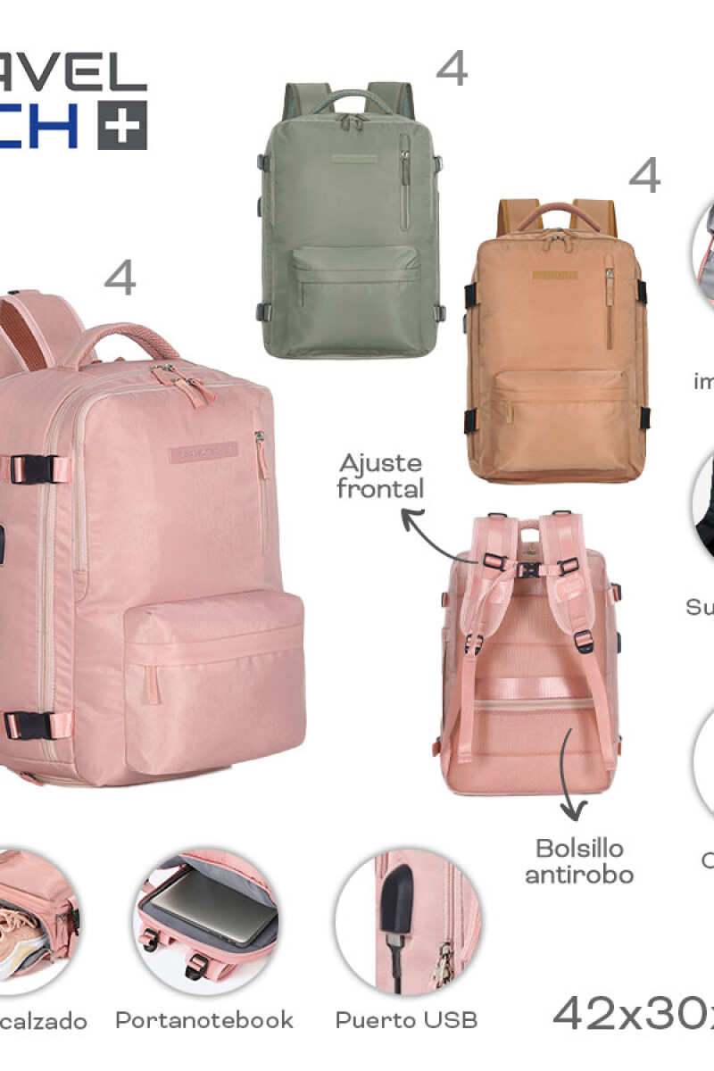 Mochila travel tech Verde