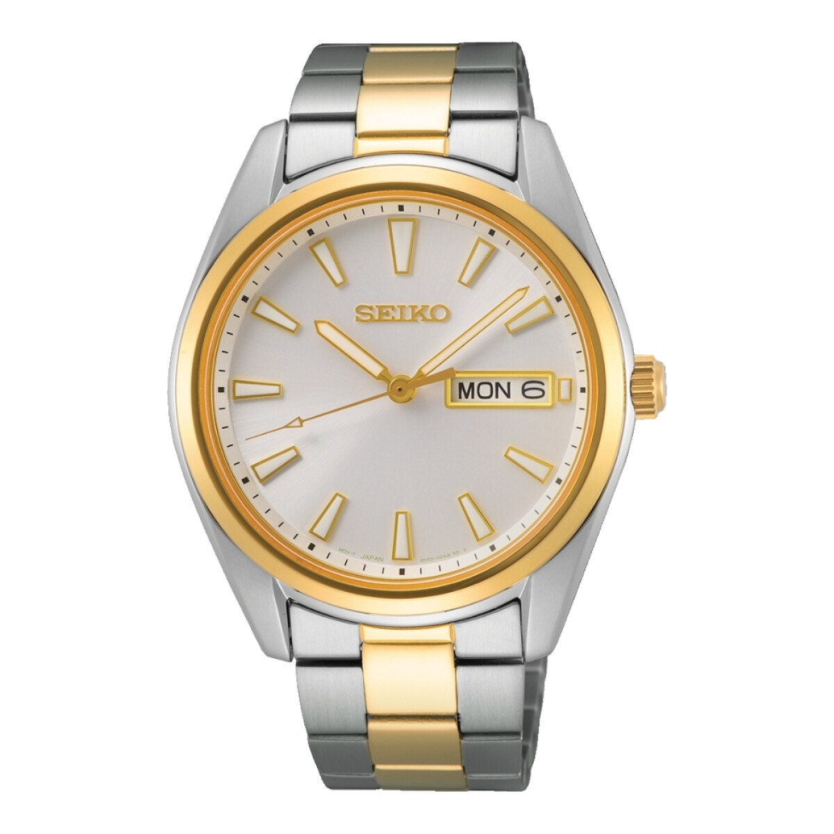 Reloj Seiko SUR446P1 para hombre con correa de acero - Dorado 