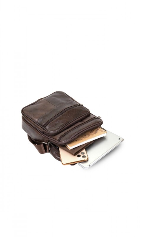 MORRAL CUERO TACUME CHOCOLATE