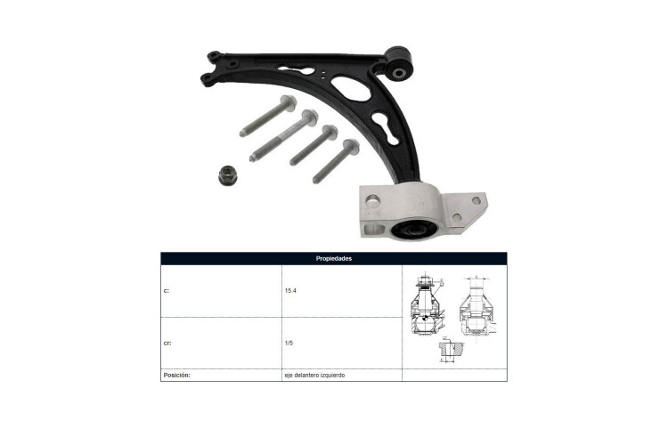 Parilla De Suspension Delantera Audi A3, Volks Vento 03-12 Izq Parilla De Suspension Delantera Audi A3, Volks Vento 03-12 Izq