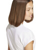 Remera Adidas Essentials Linear de Mujer - JC8239 Blanco-negro