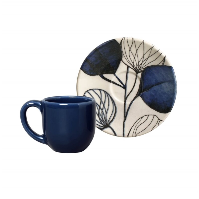 TAZA DE CAFE PLATINUM BLUE PORTO 112ML TAZA DE CAFE PLATINUM BLUE PORTO 112ML