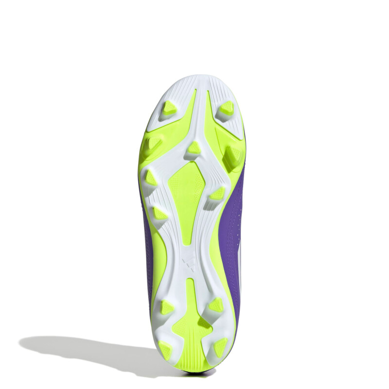 Championes de Niños Adidas Futbol 11 III FxG Púrpura - Blanco - Amarillo Limon