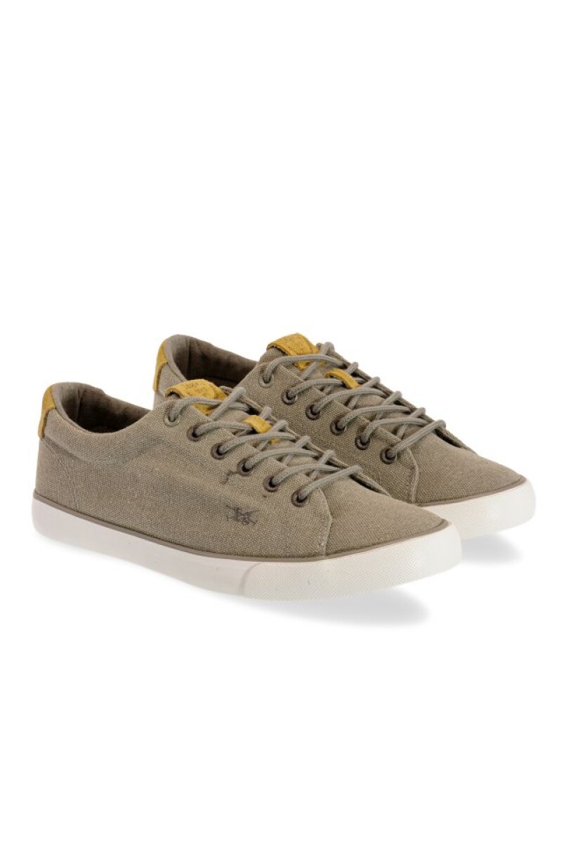 CHAMPION DE TELA CON CORDONES - Gris 